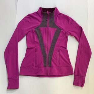 Ivivva Girls Perfect Your Practice Jacket Full Zip Long Sleeve  Pink  Size 14